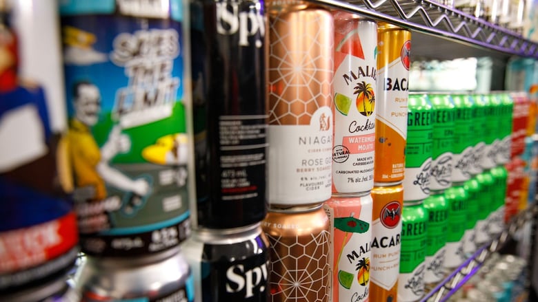 Alcohol is pictured at a Circle K convenience store in Etobicoke on Dec. 14, 2023.