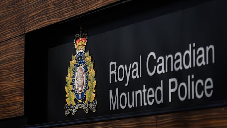 The RCMP logo is seen outside the force's 'E' division headquarters in Surrey, B.C., on Thursday, March 16, 2023.