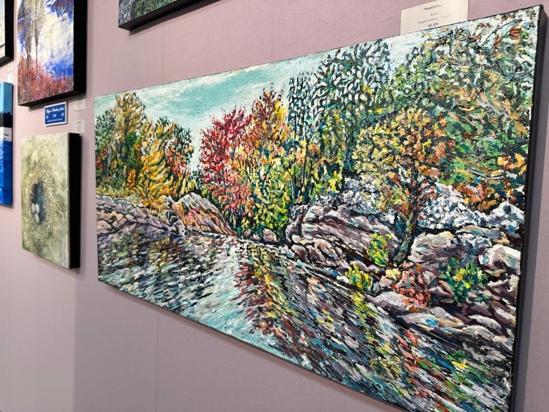 art in a gallery