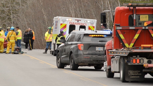 Kentville man airlifted to hospital after car collides with dump truck; A section of Prospect Road in Prospect, Kings County, was closed following the crash, but reopened hours later\.
