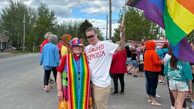 Gambo minister speaks out on decision to quit after backlash to Pride events; Rev\. Dianne Crewe attended the pride parade in Gambo on June 11 to show her support for the towns 2SLGBTQ\+ community\. 