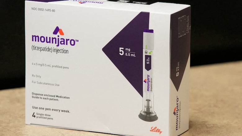 A box of Mounjaro, a tirzepatide injection drug used for treating Type 2 diabetes, at a pharmacy in Utah.