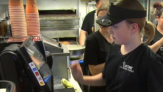 Is 13 too young to work? A Saskatchewan proposal has reignited debate around kids and labour; In 2022, the youngest employee at this Quebec restaurant was just 11 years old\. Quebec has since tightened its child-labour laws and instituted a minimum working age of 14\.