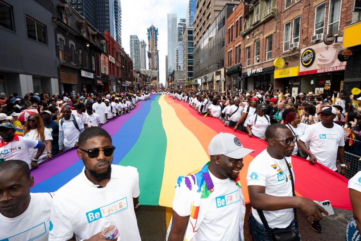 Thousands celebrate Pride in downtown Toronto Sunday CBC News