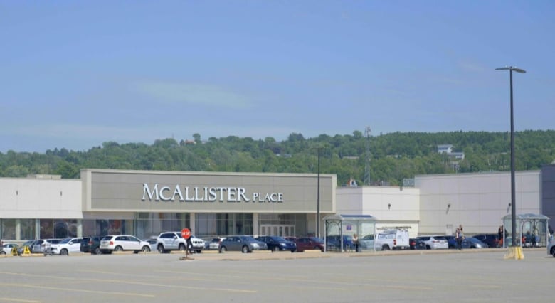 Shopping mall, pictured from outside.