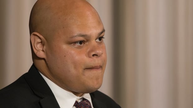 Ontario's Advocate for Community Opportunities Jamil Jivani speaks during the Queen's Park daily COVID-19 briefing in Toronto on Thursday, June 4, 2020.