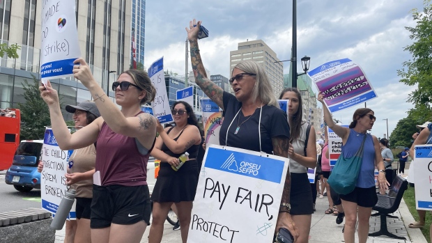 Children's aid workers in Ottawa reach tentative deal; Workers with the Children's Aid Society of Ottawa began walking the picket lines on July 8\. 