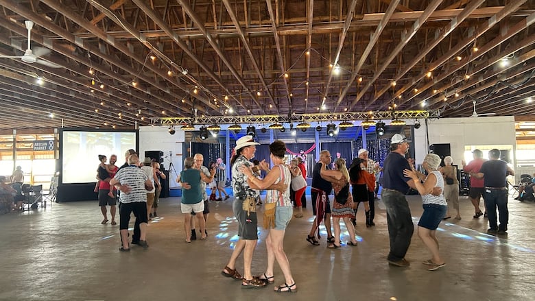 People dancing.