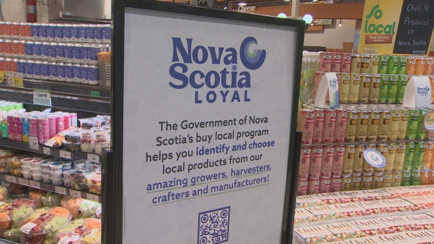 Long-promised Nova Scotia Loyal program to offer rewards for buying local; The Nova Scotia government is identifying local products in Sobeys-owned stores and NSLC stores\.