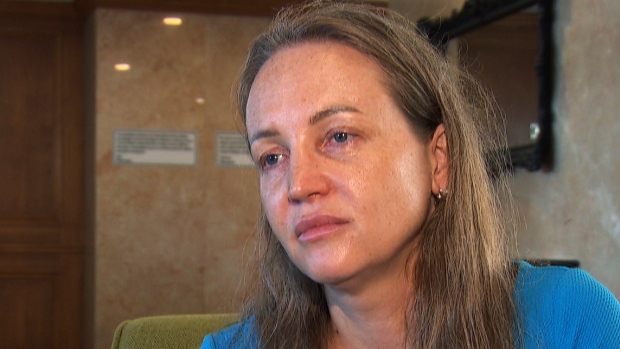 She escaped Ukraine unharmed — but was shot on a bus in Ottawa; Oksana Stepanenko speaks to a CBC reporter on July 26, 2024\. Stepanenko is recovering at home after she was shot by someone wielding a pellet gun on an OC Transpo bus the night before\.
