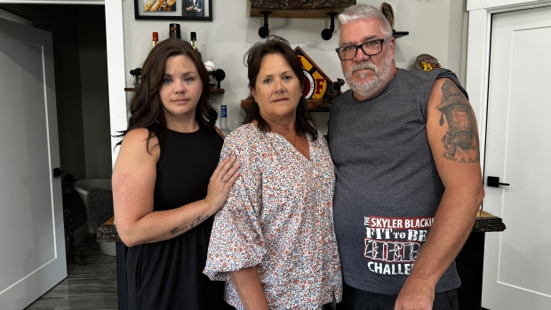 N.S. firefighter's family pushes for school to close following death; Skyler Blackie, 28, died in March 2019 during a routine exercise at the Nova Scotia Firefighter School in Waverley\. His sister Jessica Gillis, parents Cheryl Ann and Blaine Blackie along with brother Errison Blackie \(not pictured\) are calling for the school to be shut down in light of new safety concerns\. 