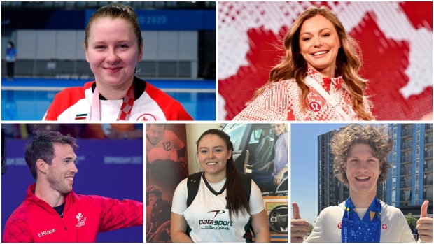 Learn the names and faces of New Brunswick's Paralympic athletes; Five New Brunswick Paralympians will compete in the Games, which start this week\. Clockwise, from top left, are swimmer Danielle Dorris of Moncton, triathlete Kamylle Frenette of Dieppe, cyclist Alexandre Hayward of Quispamsis and wheelchair basketball players Desiree Isaac-Pictou of Ugpi'ganjig, near Dalhousie, and Colin Higgins of Rothesay\.
