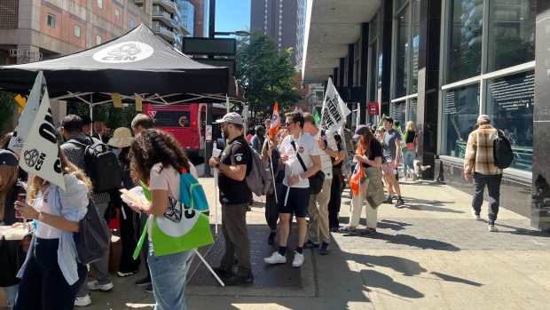 Concordia professionals go on strike over 'inequitable' access to hybrid work; Members of the union for professional employees at Concordia University have been without a collective agreement for a year\. 
