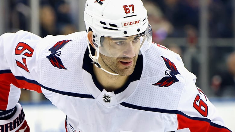Washington Capitals winger Max Pacioretty skates against the hometown New York Rangers at Madison Square Garden on Jan. 14, 2024.