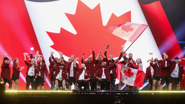 Minister says veterans on Canada's Invictus team will get health coverage by 2025; Members of Canada's Invictus Team attend the Opening Ceremony at Merkur Spiel-Arena during the Invictus Games Düsseldorf 2023 on September 09, 2023 in Dusseldorf, Germany\. 
