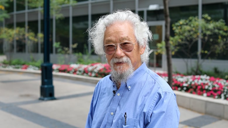David Suzuki with building in background