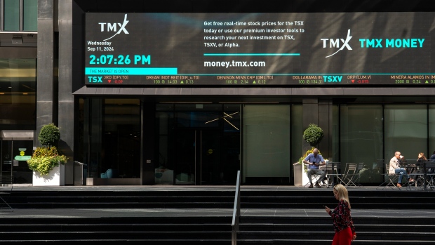 Income inequality in Canada rises to the highest level ever recorded: Statistics Canada; A person walks past the TMX Market Centre in Toronto, Wednesday, Sept\. 11, 2024\.