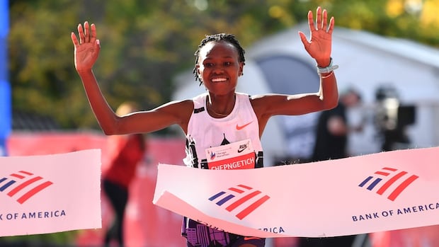 Marathon world record holder Ruth Chepngetich suspended for use of banned substance | CBC Sports