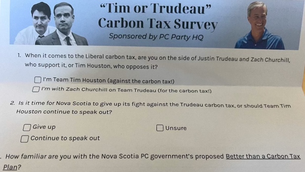 Provincial election speculation ramps up as Houston, Churchill accuse each other of lying; The Nova Scotia Progressive Conservative Party recently sent out this fundraising flier\.