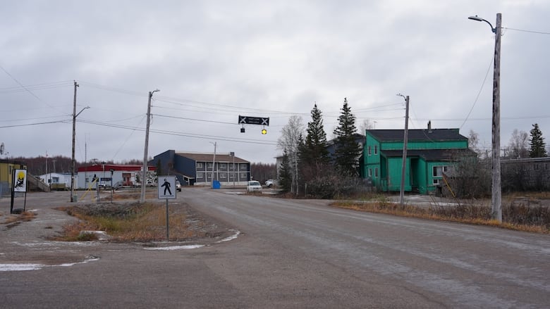 Empty town street