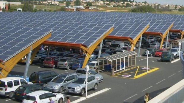 As Ontario eyes Crown land for renewable energy, parking lots seen as having 'untapped potential'; In France, a law was recently passed requiring all outdoor car parks with more than 80 spaces to install solar panels over at least half of the space over the next five years\.