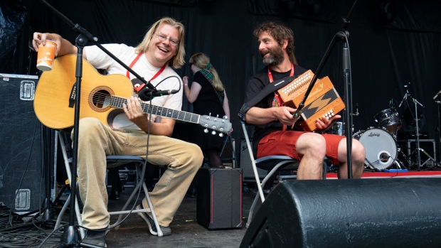 After a battle with cancer, musical duo reunite on stage for an evening of songs and stories; Musical duo Daunt Lee and Dave Penny \(l to r\) and are reuniting on stage on Thursday at Bannerman Brewing\.