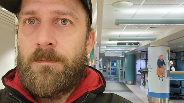 Man medevaced to Whitehorse had nowhere to go after hospital discharged him; Mike Dobson of Pelly Crossing, Yukon, at the Whitehorse hospital\.