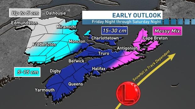 Significant snowfall, strong winds could make for hazardous weekend in P.E.I.