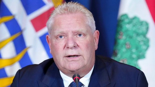 Man, 18, charged after collision involving Ontario Premier Doug Ford; Ontario Premier Doug Ford speaks to the media during the fall meetings of Canada's premiers hosted by Ontario in Toronto on Dec\. 16, 2024\.