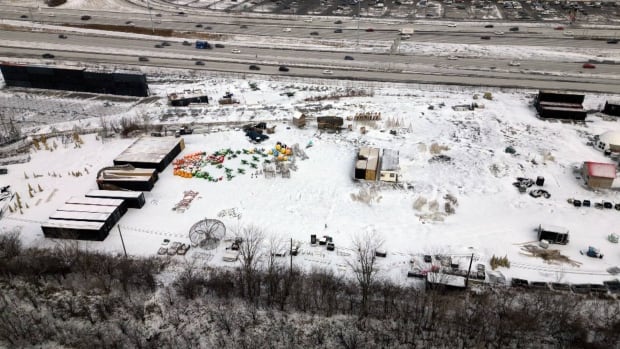 The land along Highway 15 is slated for development, but Cavalia is still storing equipment on the site that is owned by Laval, Que. highway, land