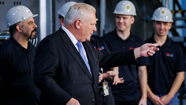 Ford pitches ambitious energy plan in effort to stave off Trump tariffs; Premier Doug Ford and energy minister Stephen Lecce hold a press conference at the Darlington Nuclear Generating Station, in Courtice, Ont\., on Jan\. 8, 2025\.