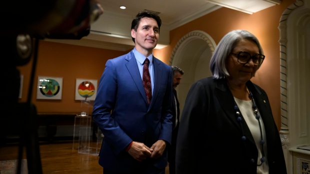 Trudeau's move to suspend Parliament faces a legal challenge. Don't hold your breath for a win, experts say; Prime Minister Justin Trudeau and Gov\. Gen\. Mary Simon depart after Dominic LeBlanc, not shown, was sworn in as Finance Minister during a ceremony at Rideau Hall in Ottawa on Dec\. 16, 2024\.