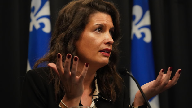 Quebec trying to secure federal funding for tramway before the election; Transport Minster Geneviève Guilbault said Quebec 'won't have time to build the entire tramway before the federal election\.'