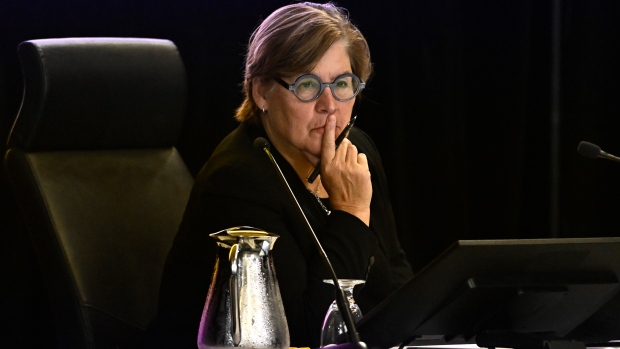 Foreign interference inquiry to release final report today; Commissioner Justice Marie-Josee Hogue listens during the Foreign Interference Commission in Ottawa, on Wednesday, Sept\. 18, 2024\.