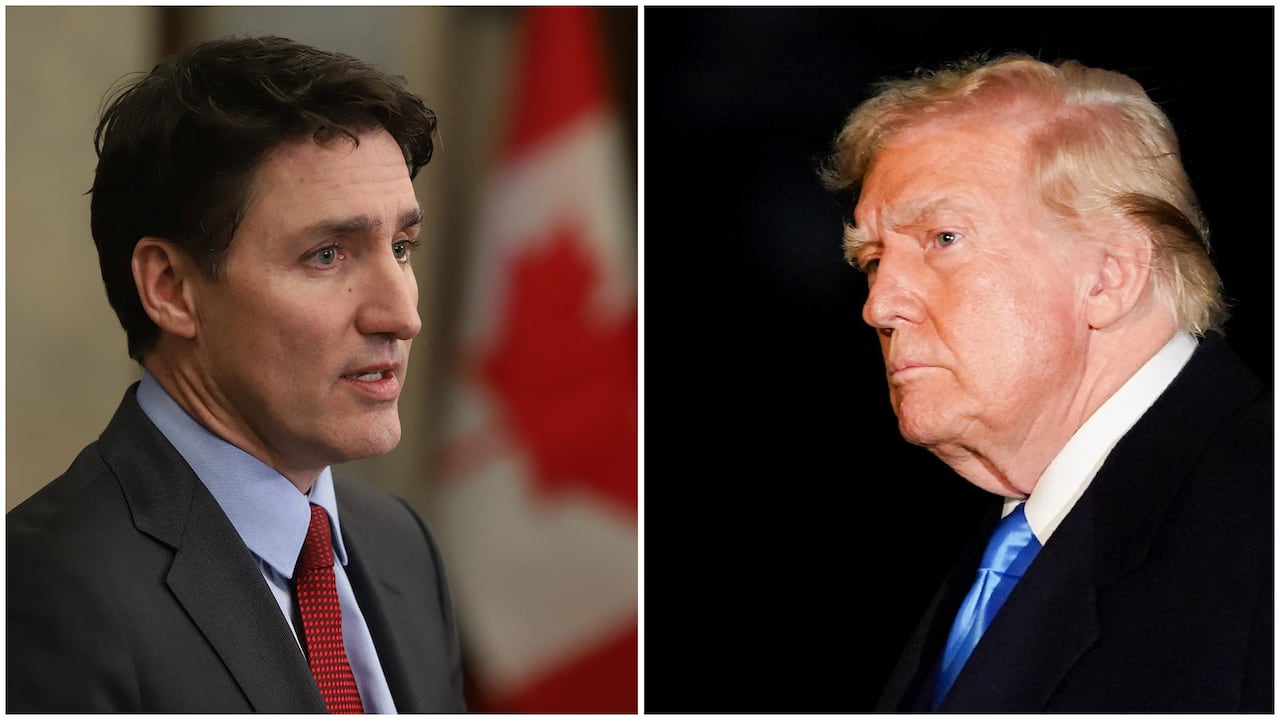 image of Trudeau and Trump Discuss Impending Trade War