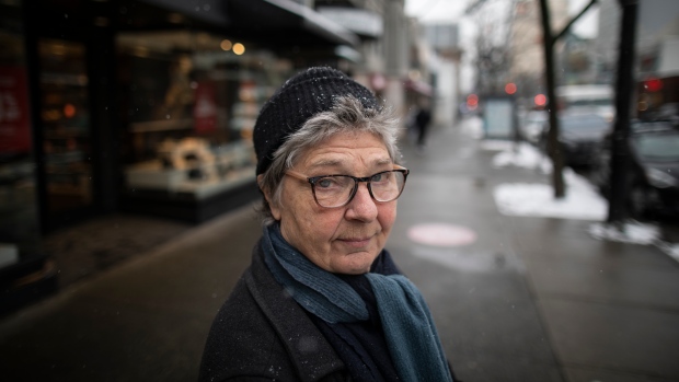 The threat of U.S. tariffs has some Canadians taking their money elsewhere; Sand Northup is pictured in Vancouver on Feb 3, 2025\.
