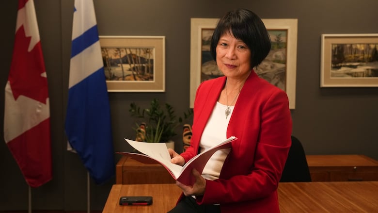 Toronto Mayor Olivia Chow is photographed in her office in Toronto's City Hall, on Thursday, December 19, 2024. THE CANADIAN PRESS/Chris Young
