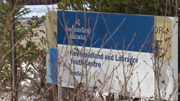 The N.L. Youth Centre in Whitbourne detains minors who are waiting for trial or are serving time for offences. Sign that reads Newfoundland and Labrador Youth Centre