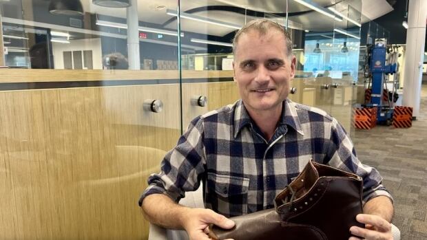 After giving up competitive chess, Riverview’s Daniel Mallais took up cobbling. A man
