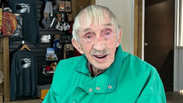 N.B. senior rigs his walker with cross-country skis to get the most out of winter
