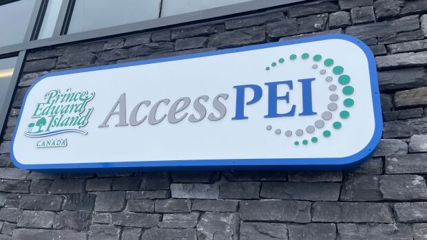 Access P.E.I Cornwall will be open on Monday. Sign of Access P.E.I on building.