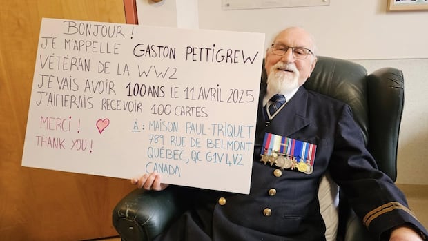 Meet the WWII veteran hoping to receive 100 birthday cards in time for his 100th