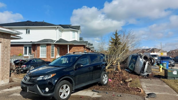 Kitchener man arrested after stolen vehicle crashes into 2 parked cars in Guelph's south end
