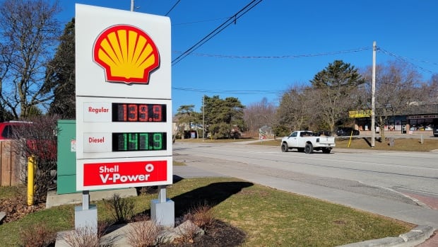A gas station in Newcastle, Ont. display their gasoline and diesel per litre prices on Wednesday April 1, 2025. Consumers are paying a new price on their carbon emissions starting today — $0. A gas station in Newcastle, Ont. display their gasoline and diesel per litre prices on Wednesday April 1, 2025. Consumers are paying a new price on their carbon emissions starting today — $0.