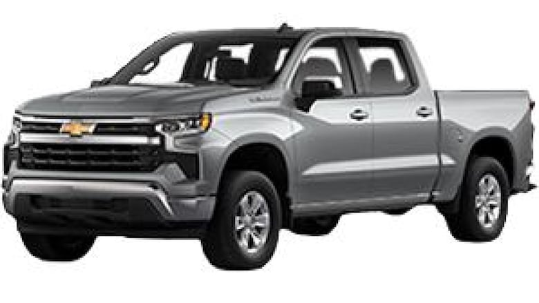 An image of a silver 2024 Chevy Silverado.