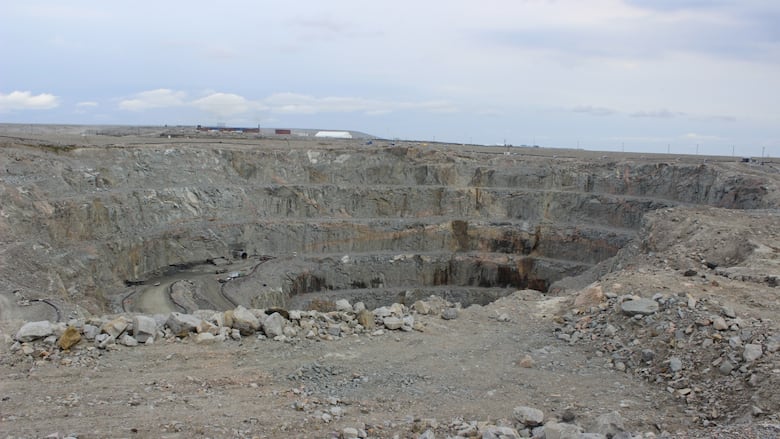 A rocky pit.