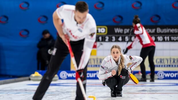 Canada wins twice on opening day at world mixed doubles curling championship