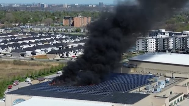 Fire evacuates WFCU Centre — polling station moved to nearby high school