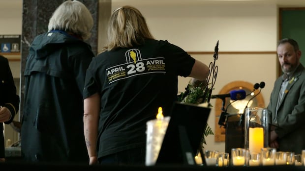 National Day of Mourning for killed workers held at Confederation Building