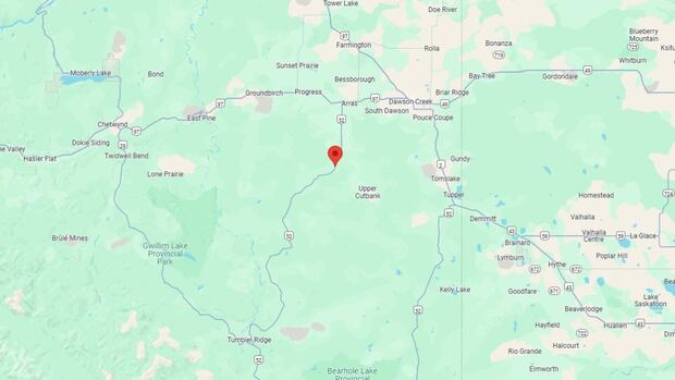 Wildfire shuts down highway in northeast B.C.